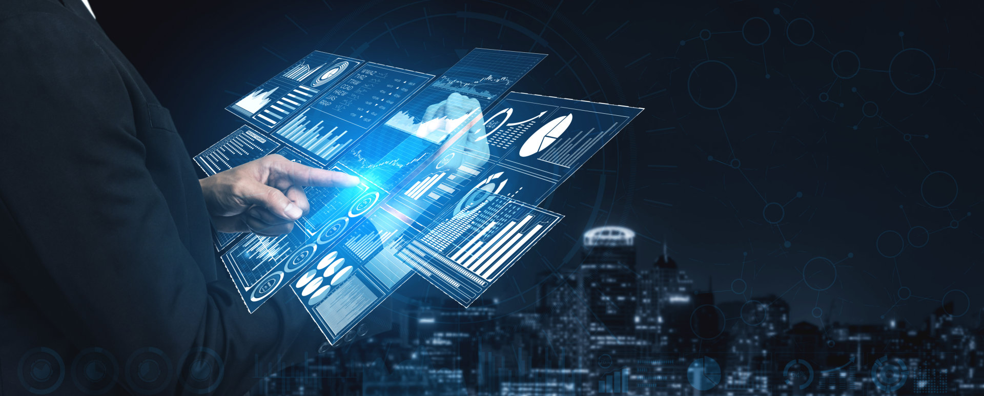 holographic image using high class technology concept
